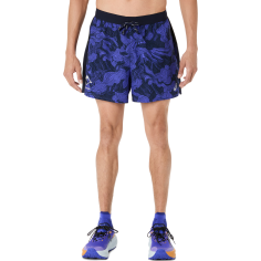 Pantaloni scurti alergare barbati ASICS FUJITRAIL ALL OVER PRINT 5IN