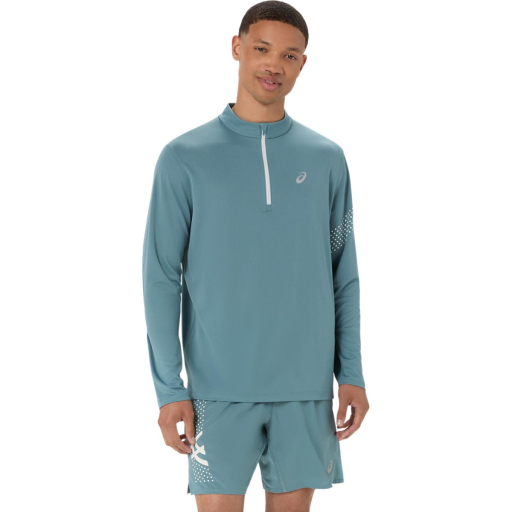  Tricou alergare b?rba?i ASICS ICON 1/2 ZIP