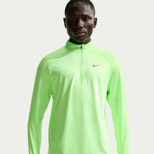 Tricou de alergare barbati NIKE Stride cu fermoar 1/4